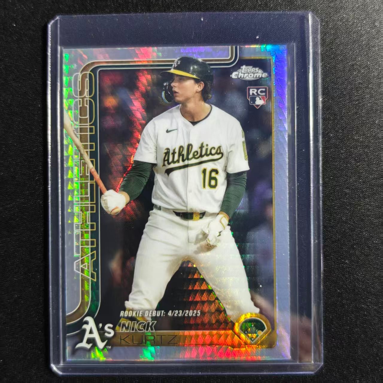 🎗️LL 2025 TOPPS CHROME UPDATE SERIES BASEBALL DEBUT PRISM RC NICK KURTZ