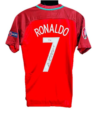 #ad Cristiano Ronaldo Signed Portugal UEFA 2016 Jersey With COA $799.99