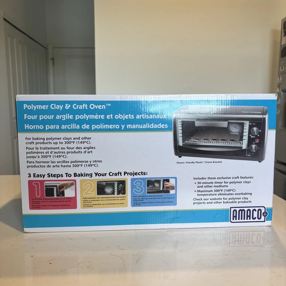 Horno artesanal/arcilla de encimera AMACO de caja abierta negro 12505P horno artesanal y de arcilla polimérica Foto 3 de 4