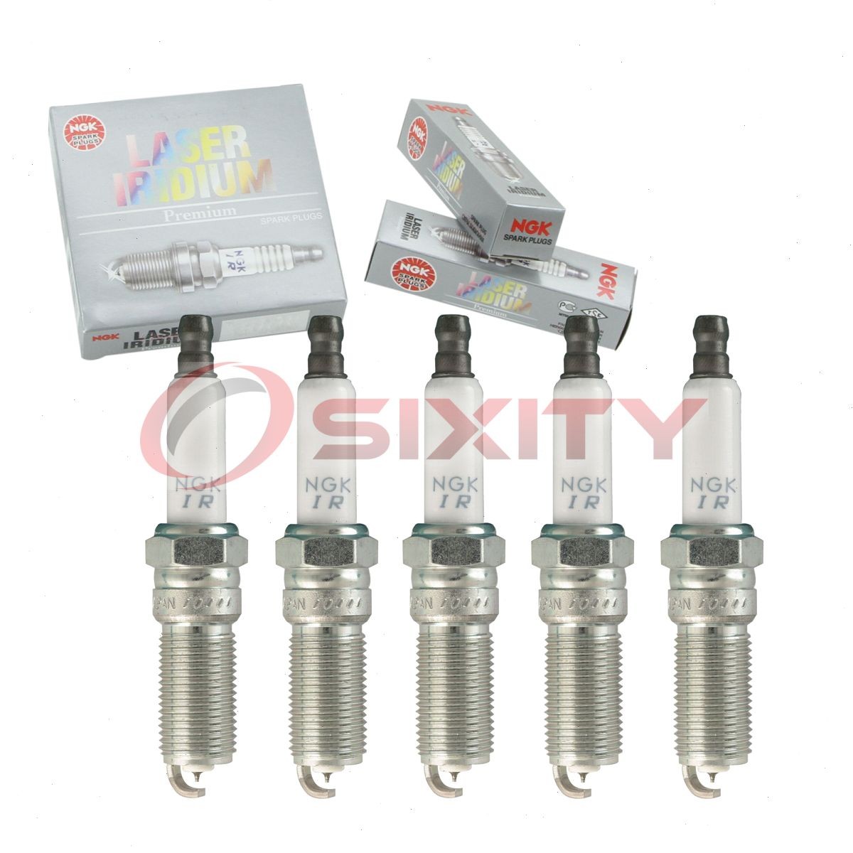 5 pc NGK Laser Iridium Spark Plugs for 2006-2010 Hummer H3 3.5L 3.7L L5 wr