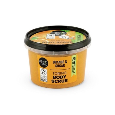 Organic Shop Body Scrub Natural Sicilian Orange and Sugar 250ml