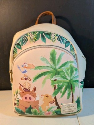 Loungefly Disney The Lion King Jungle Zaza Timon Pumbaa Simba Tower Backpack New
