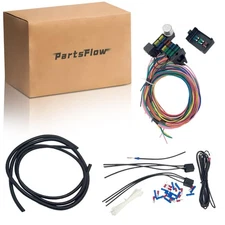 14 Circuit Universal Wiring Harness for Chevy Ford Chrysler Mopar Street Musc...