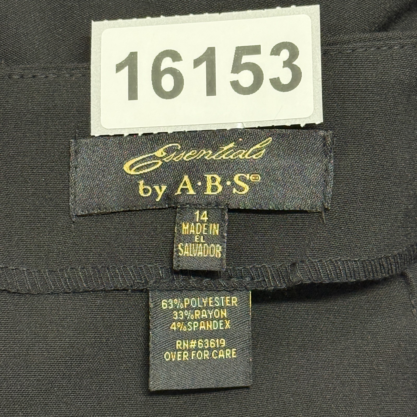 Essentials Mini Pencil Skirt 14 Black Stretch Pockets NWT thumbnail 5