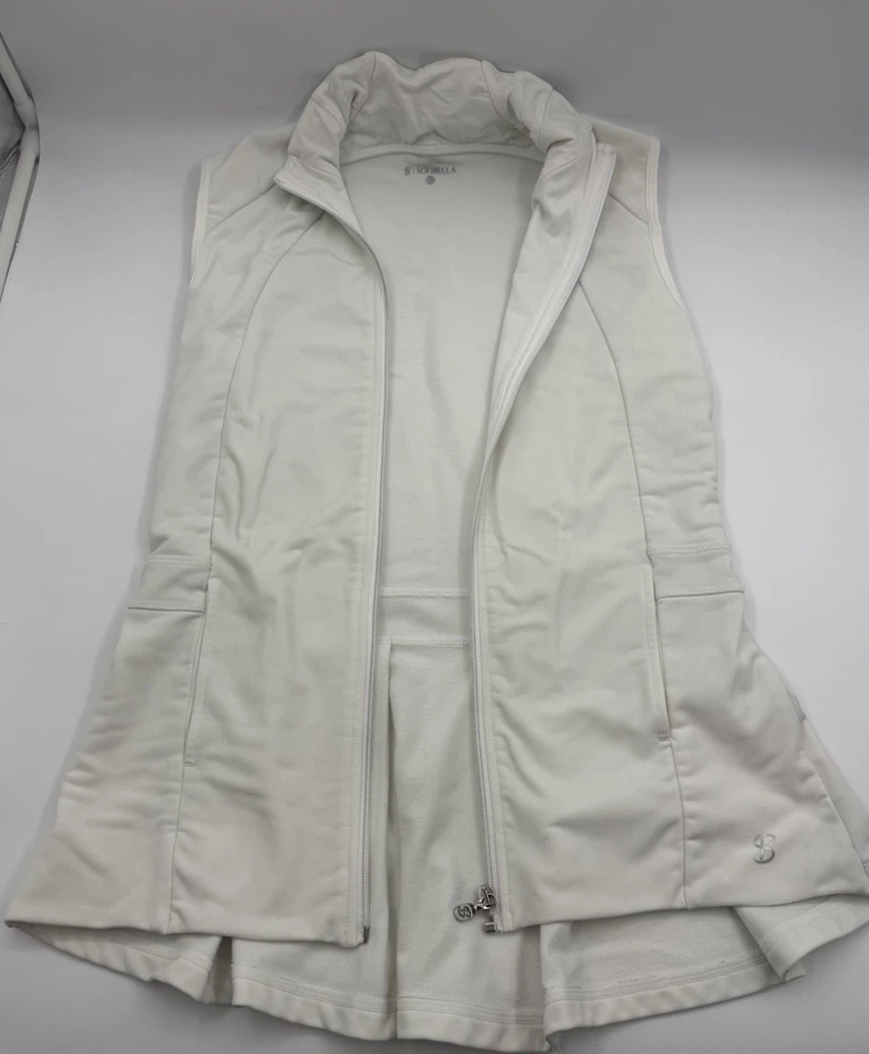 Женский теннисный топ Sofibella без рукавов на белой молнии размер M - Изображение 2 из 4