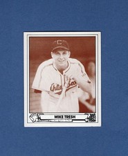 1943 Play Ball: #9 MIKE TRESH, Chicago White Sox | 1983 TCMA commemorative card
