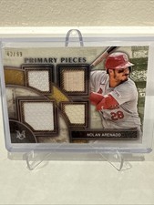 2025 Topps Museum Nolan Arenado Primary Pieces Quad Patch /99 GAME USED