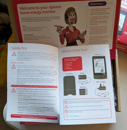 Npower Wallace & Gromit Home Energy Monitor Vintage Tech 2010 *NEW & UNTESTED* - Bild 8 von 10