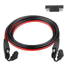 SAE Extension Cable 10AWG 3FT Quick Disconnect Tinned Copper Wire with SAE Co...