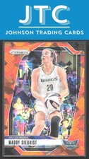 2024 Panini Prizm WNBA Maddy Siegrist Ice Orange Prizms Dallas Wings