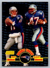 1998 Stadium Club #DT3 Drew Bledsoe / Robert Edwards Double Threat $$$