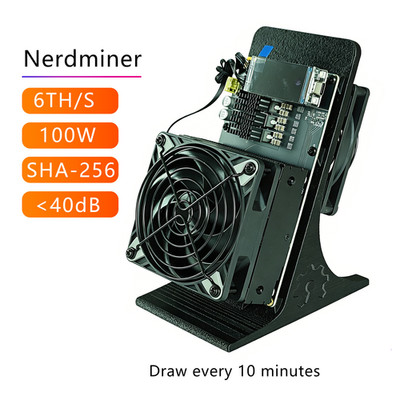 6TH/s NerdQaxe++ ASIC Miner 100W Low Noise Open Source Bitcoin Crypto Mining Rig