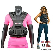 Womens Weighted Vest 10lbs - 50lbs Solid Iron Weights 30.0 Pounds