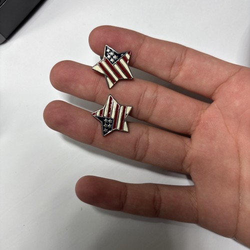 BEAUTIFUL AMERICAN FLAG CUFFLINKS FOR HARDCORE AMERICAN. 925