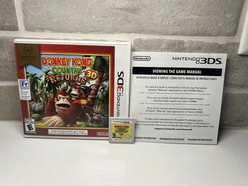 Donkey Kong Country Returns 3D - Nintendo 3DS - Authentic - CIB Complete