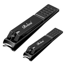 Professional Nail Clipper Set for Seniors - Heavy Duty Curved Blade Toenail