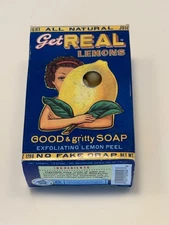 All Natural GET REAL LEMONS Exfoliating Lemon Peel Good & Gritty Soap by BLUEQ