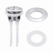 Dual Flush Toilet Tank Button for 38mm 48mm 58mm Covers Plastic Design