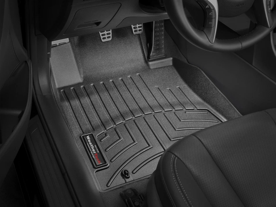 WeatherTech FloorLiner for 2013-2017 Hyundai Elantra GT - 1st Row, Black - Image 2 of 4
