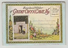 Kentucky, Great Onyx Cave, Linen Souvenir Folder/Multi Views