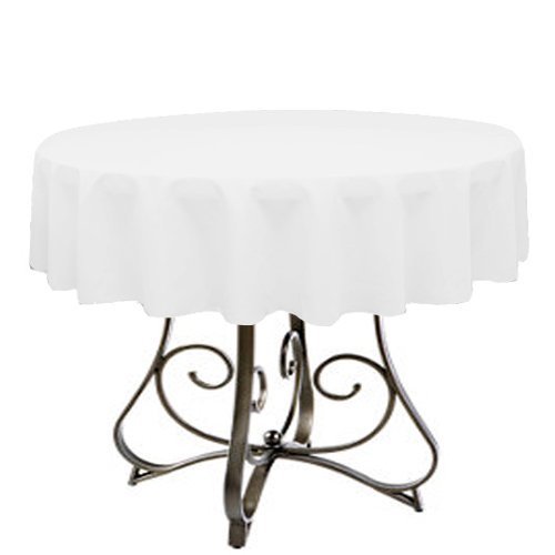 New Creations Fabric And Foam Inc 58" Round Polyester Poplin Table Overlay - Picture 32 of 43