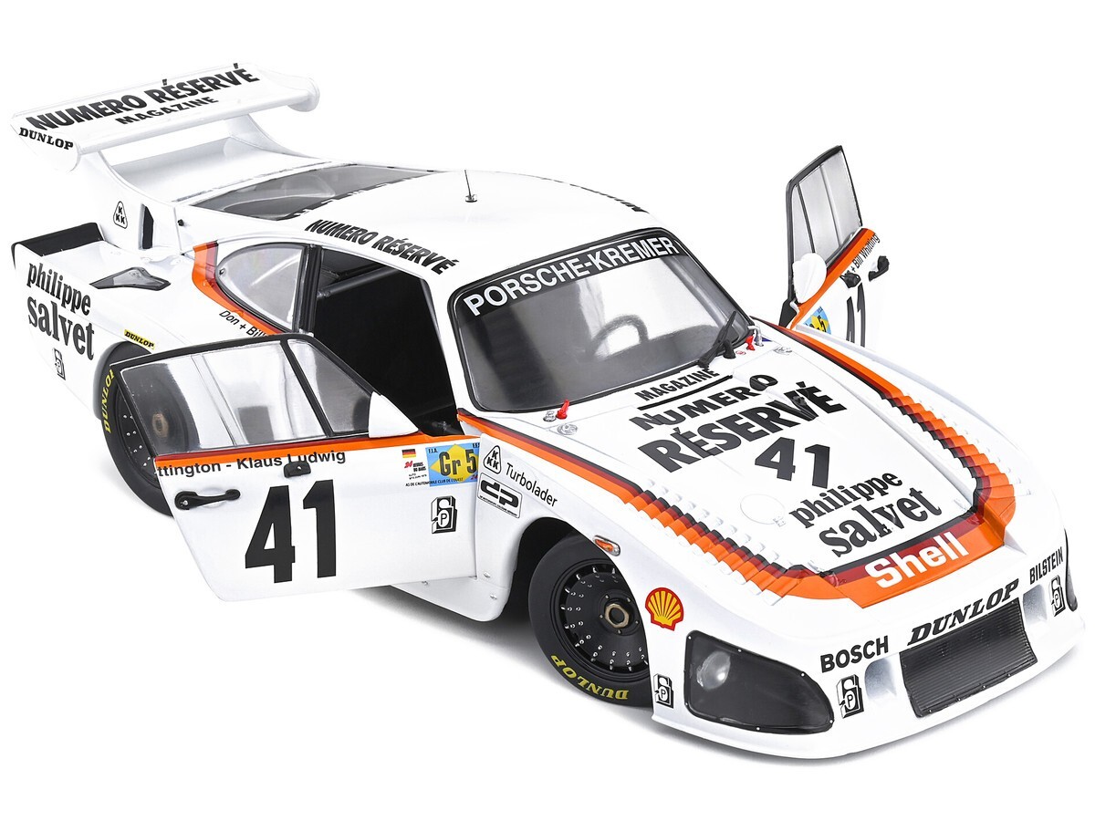 1/18 Porsche 935 K3 #41 24H Le Mans 1979 Diecast Model Car