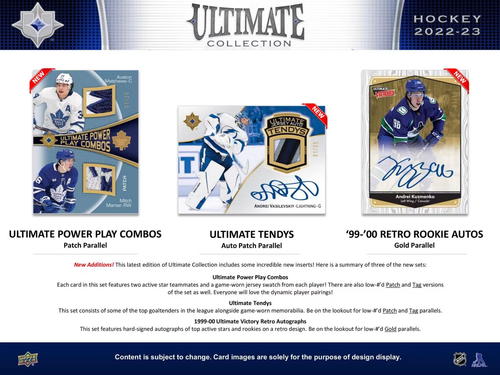 2022-23 Upper Deck Ultimate Collection Hockey Hobby Box (Factory Sealed) - Picture 4 of 10