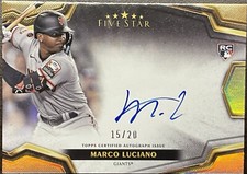 2024 Topps Five Star Marco Luciano Five Star Signatures Autograph 15/20