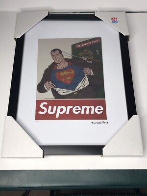 Supreme Superman Wall Art Framed Print By Fairchild Paris 17.5X13