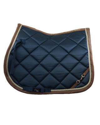 NEU HKM Lauria Garrelli Golden Gate Bit Schabracke, Pony, dunkelblau, Allzweck