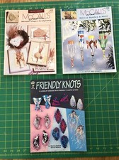 Lot of 6 Craft Booklets Friendly Knots and Holiday Plastic Canvas and 4 more