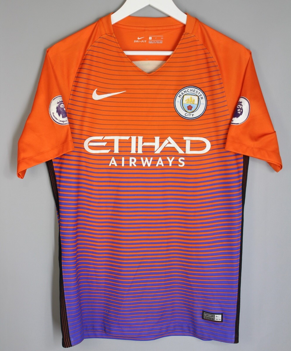 MANCHESTER CITY 2016/2017 THIRD FOOTBALL SHIRT NIKE S #17 DE MANCHESTER CITY 2016/2017 THIRD FOOTBALL SHIRT NIKE S #17 DE