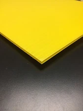 Coroplast 4mm 24" x 18" (1 Pack) Yellow Corrugated Plastic Sheet Horizontal