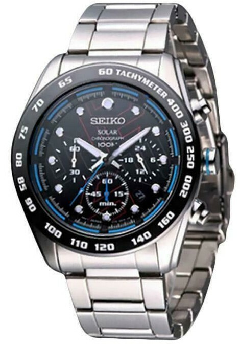 Seiko Criteria Chronograph Solar Men's Watch SSC123P1 | eBay
