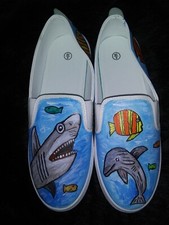 hand painted womens shoes