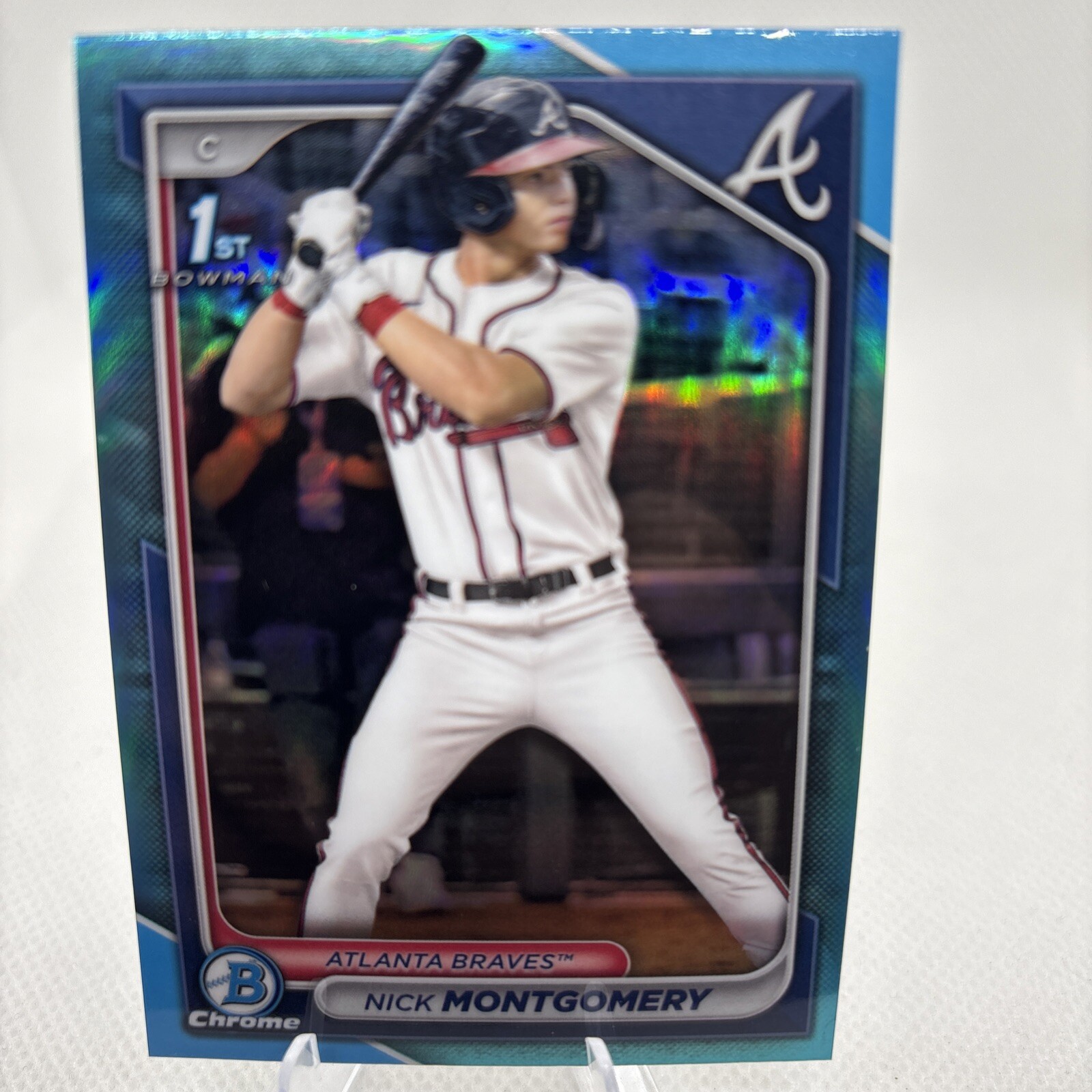 2024 Bowman Draft NICK MONTGOMERY CHROME SKY BLUE REFRACTOR #BDC-129