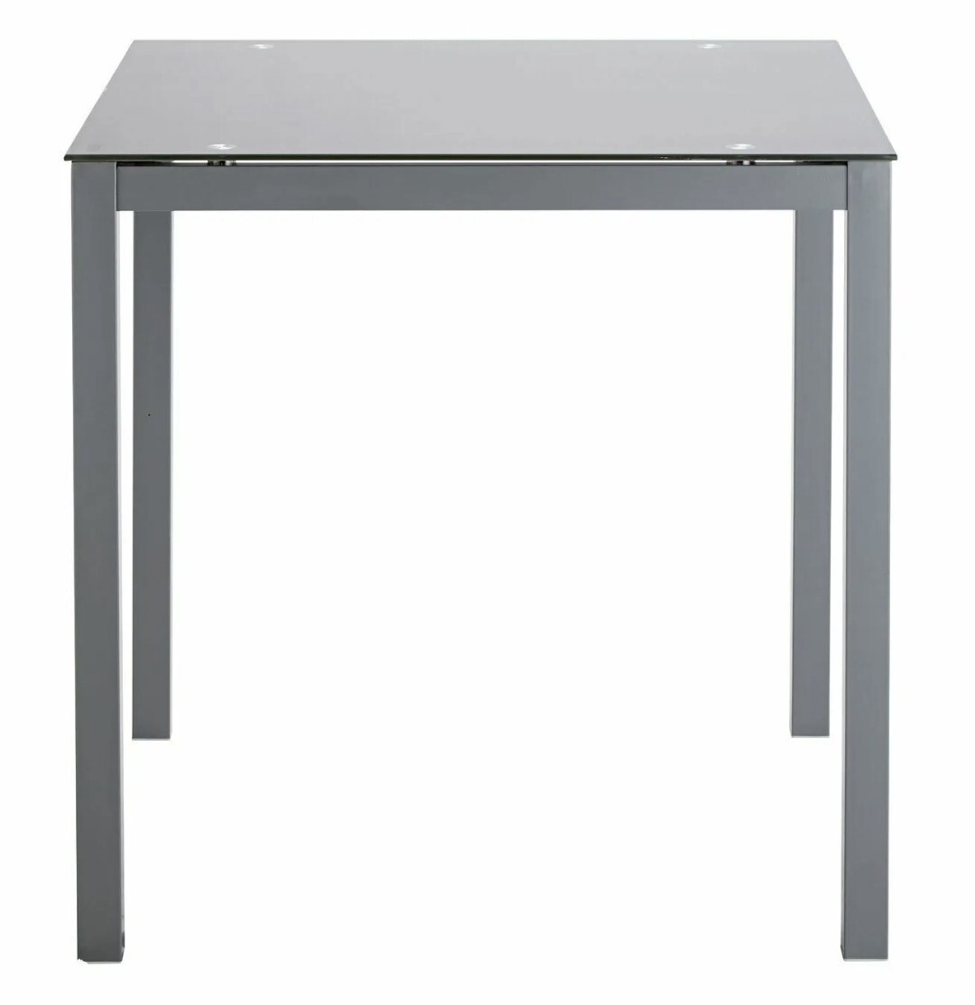 Lido Glass Dining Table & 2 Grey Chairs eBay