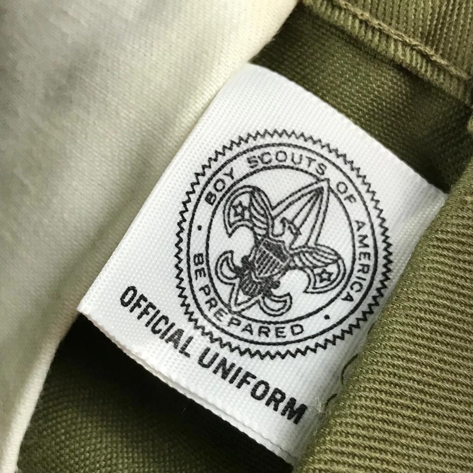 VTG Boy Scouts Of America Pants Boys Small Green Cargo Unfinished Uniform NWOT - Image 4 of 4