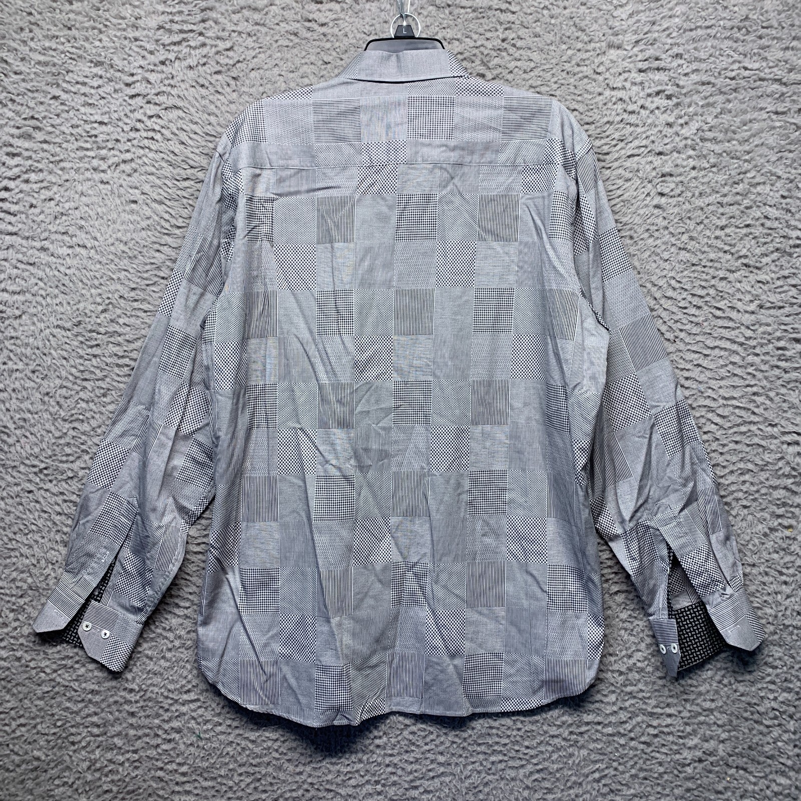 Bugatchi Mens Shirt Large Multi Pattern Button Up… - image 7