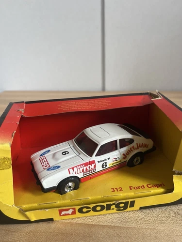 Vintage Corgi 312 Ford Capri  Juicy Jeans. Northampton Great Britain 1981
