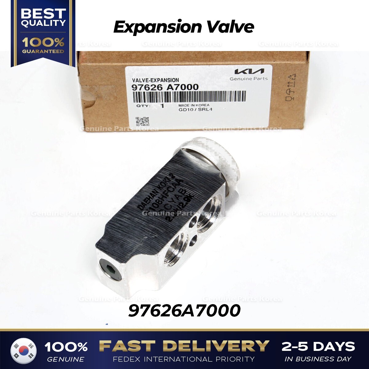Hyundai Elantra Kia Forte Expansion Valve 97626A7000 | Genuine OEM