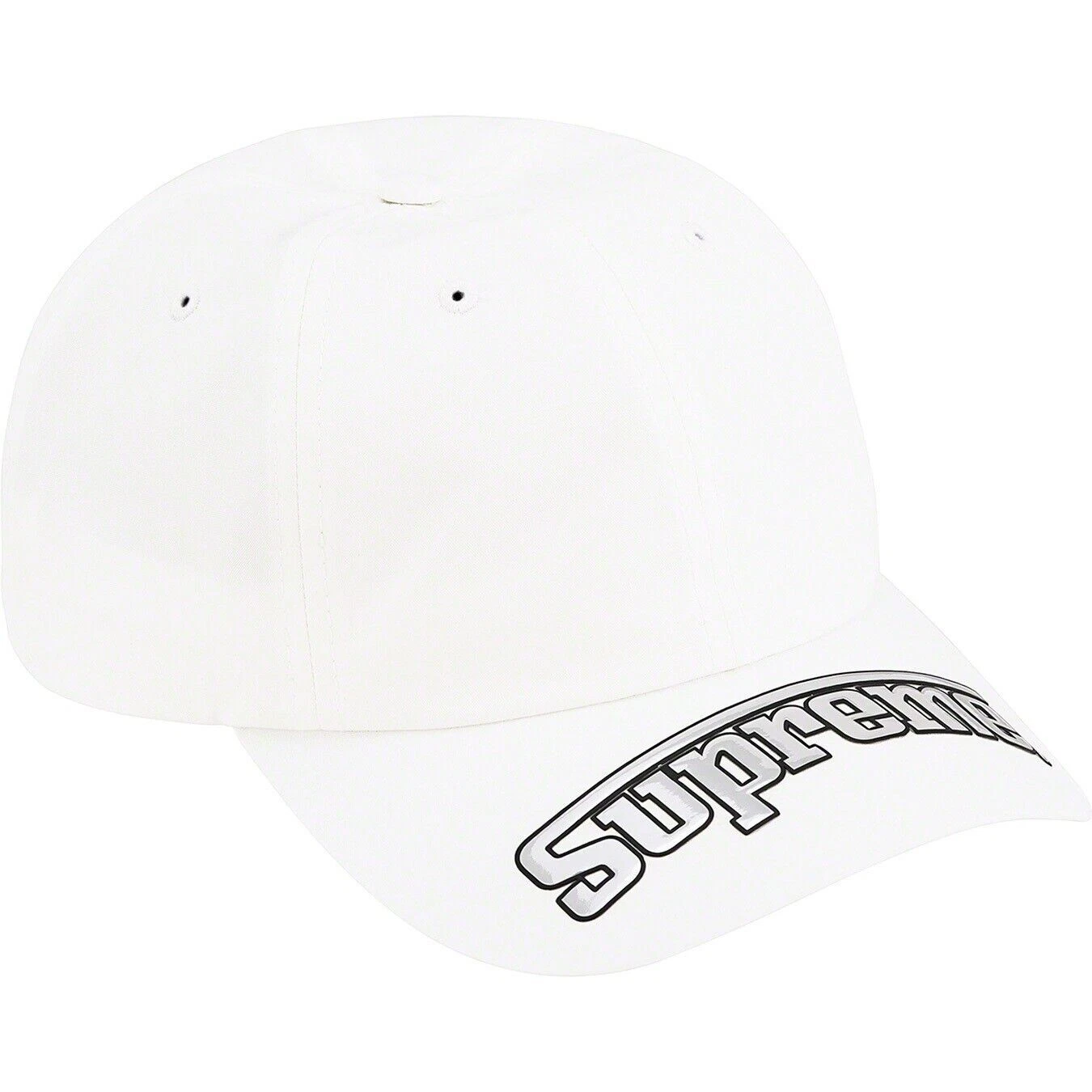 Casquette 6 panneaux Supreme Touring Visor BLANC SS22 Supreme New York 2022 neuve sans étiquette
