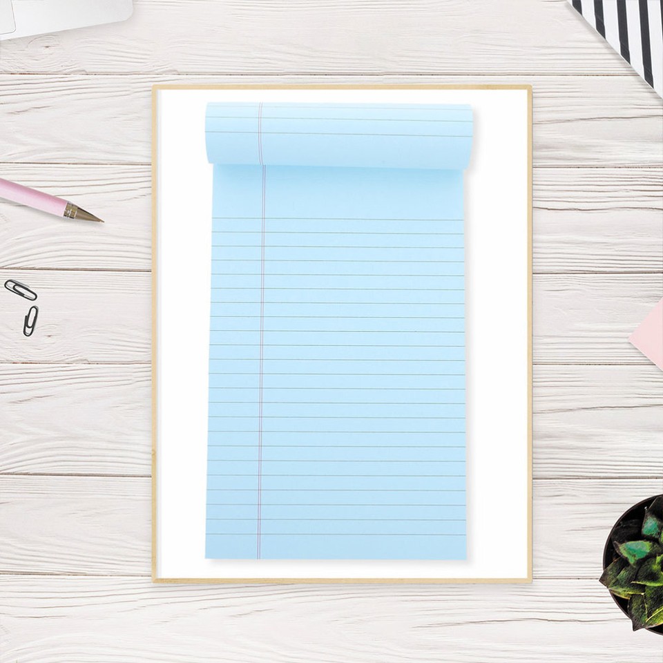 2 Pieces College Ruled Notepads Lined Notebook Horizontal Grid Plaid eBay