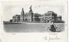 Old postcard Le Tréport "la Jacqueline" by bike Animated casino 