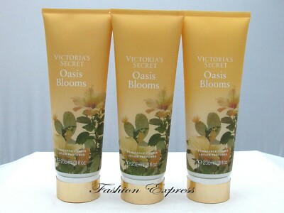 VICTORIA'S SECRET OASIS BLOOMS BODY LOTION 8 FL OZ (LOT OF 3 PCS)