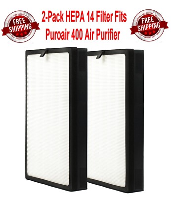 HEPA 14 Ersatzfilter Für PuroAir 400 – 2er-Pack, 3-in-1 Mit Aktivkohle, 99,97 % Filterleistung