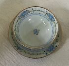 Japanese Vintage Hand Painted Soup Bowl And Saucer