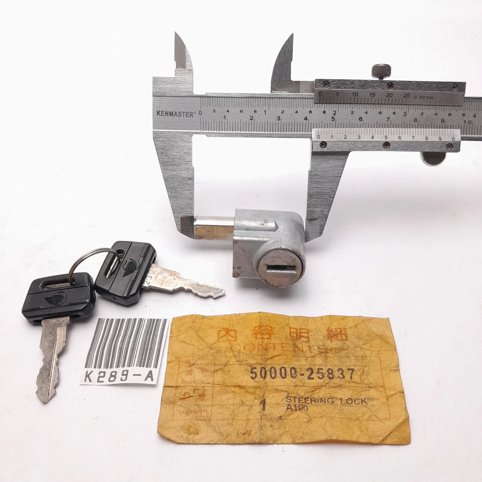 Bloqueo de dirección MayFit Suzuki A100 70 50 GP GT 100 125 RV TS100 TS90 TC90 T125 NOS Foto 3 de 4