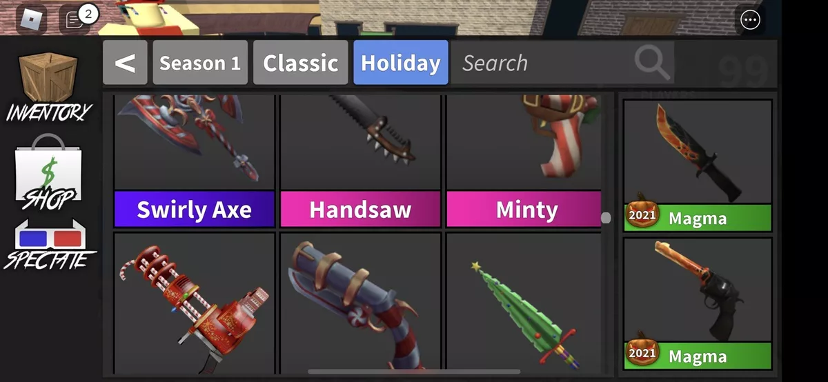 Murder Mystery 2 MM2 Swirly Set GODLY Roblox *FAST DELIVERY* (Read