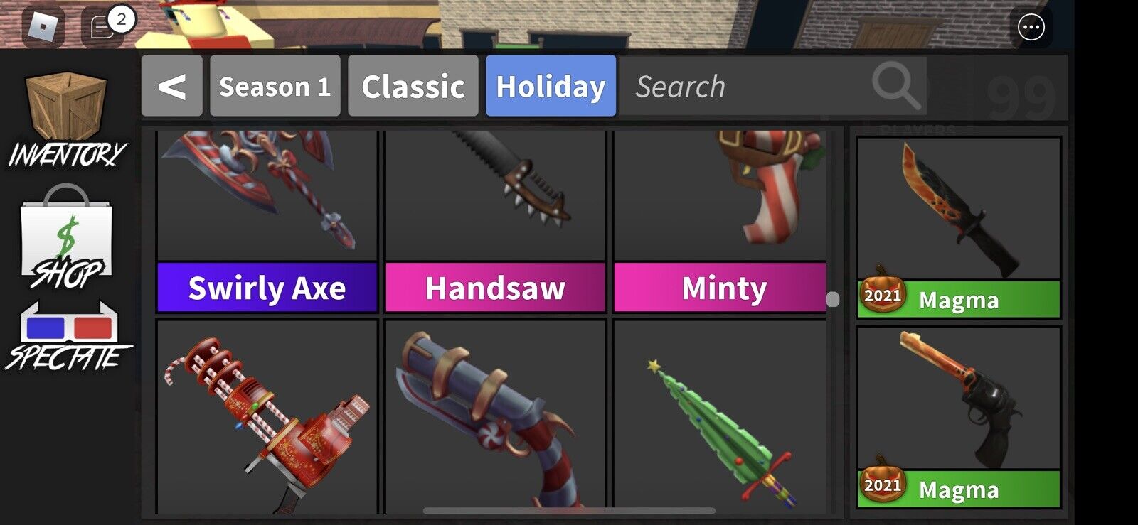 Roblox Whole Inventory Murder Mystery 2 (mm2), Video Gaming, Gaming  Accessories, In-Game Products on Carousell